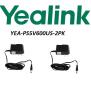 Bundle of 2 Yealink YEA-PS5V600US Power supply for Yealink phones - 2 Pack