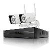 Zmodo 4 Channel 720P NVR with 2 Outdoor Bullet WiFi Network IP Cameras